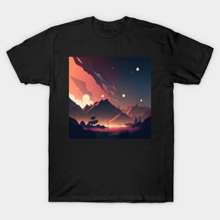 Extraterrestrial landscape T-Shirt